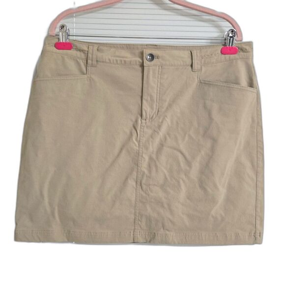 Eddie Bauer Travex Khaki High Rise Lightweight Skort Women's Sz 14 - Picture 2 of 8